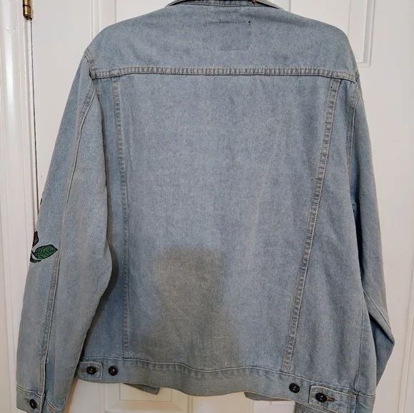 Brooklyn Cloth Denim Tokyo Jacket with Red Rose Embroidery - Picture 4 of 6